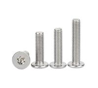 20/10/5 pièces M2,5 m3 M4 M5 M6 M8 cm boulon à tête ronde plate ultra-mince Torx en acier inoxydable 304(3mm,M2.5(20pcs))