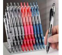 20/10/6/2pièces, Ensemble de stylos-bille à encre gel rétractables, Stylo-bille à encre noire/rouge/bleue, Stylo spécial pour écrire des examens, Stylo-feutre design pour l'école, le bureau et les aff