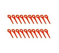 20/100 pièces Lames en Plastique for FUXTEC FX-E1RT20 Coupe-Herbe sans Fil Lame en Plastique Durable Accessoires de Tondeuse à Gazon(100PCS)