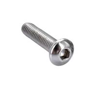 20-100 pièces M2 .5 M3 M4 M5 M6 304 bouton en acier inoxydable à six pans creux vis tête de L = 3-8mm(5mm,M2.5 (100PCS))