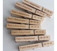 20-100 Pièces Pinces À Linge Rustiques En Bois Gravées Personnalisées Épingles À Linge En Bois Pinces À Linge Classiques Pinces À Linge Décor De Mariage Faveur De Mariage Salle De Manteau(20pcs)
