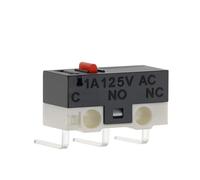 20-1000 interrupteurs de fin de course C NO NC 3 broches, bornes PCB 1A 125V, à levier à arc et à action brusque, interrupteurs à bouton-poussoir(BENT FOOT-2,20PCS)