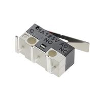 20-1000 interrupteurs de fin de course C NO NC 3 broches, bornes PCB 1A 125V, à levier à arc et à action brusque, interrupteurs à bouton-poussoir(BENT FOOT-3,1000PCS)
