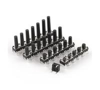 20/100PCS 6x6mm Panel PCB Momentary 4 Pin Tactile Tact Push Button Switch 6 * 6 * 12/12.5/13/13.5/14/15/16/17/18/19/20MM NWPNLXEA(6X6X13mm,20 PCS)