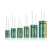 20-100Pcs Aluminum Electrolytic Capacitor High Frequency Low 100V 47UF 100UF 220UF 330UF 470UF 1000UF AUOQKQUT(100V100UF-100PCS)