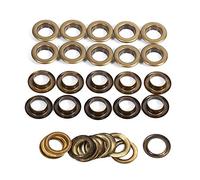 20/100sets Bronze Grommets Eyelets, Black Gold Round Self Backing Eyelet Sewing Repair Crafts Decoration for Bead Cores Clothes Leather Canvas (14mm 20sets)