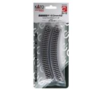 20-172 KATO Unitrack 4 Rails courbe r=183mm 45dg R183-45 ballast N