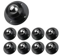 20/1pc roulettes auto-adhésives 360 ° poulie collante rotative roulettes pivotantes universelles roue for poubelle armoire à roulettes(A- Transparent,20PCS)