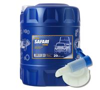 20 (1x20) Litre Mannol 20W-50 Safari Huile pour Api Sn / CH-4 Avec Robinet à