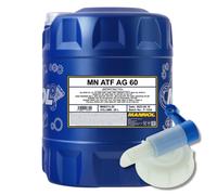 20 (1x20) Litre Mannol Atf AG60 Huile de Transmission Automatique Avec Robinet