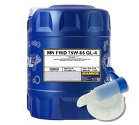20 (1x20) Litre Mannol Fwd 75W-85 Api Gi 4 Huile de Transmission Avec Robinet