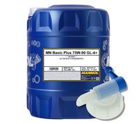 20 (1x20) Litre Mannol SAE 75W-90 Basique Plus Transmission Avec Robinet Api GL4