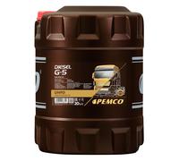 20 (1x20) Litre Pemco SAE 10W-40 Diesel G-5 Uhpd Huile de Moteur