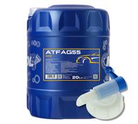 20 (1x20) Litres MANNOL ATF AG55 Huile De Boîte Automatique Avec Robinet