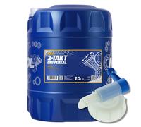 20 (1x20) Litres MANNOL Huile Moteur Universelle 2 Temps Avec Robinet