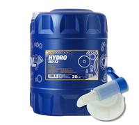 20 (1x20) Litres MANNOL Hydro ISO 32 / HLP 32 Huile Hydraulique Avec Robinet
