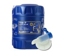 20 (1x20) Litres MANNOL SAE 10W-40 TS-7 UHPD BLUE HUILE MOTEUR LKW Avec Robinet