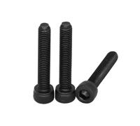 20-200 Pièces M1.4 .6 M2 .5 2/3/4/5/8/10/15/20-50mm DIN912 12.9 Grade Acier Filetage Complet Hexagone Intérieur À Six Pans Creux Vis Tête Cylindrique(100Pcs M1.4x6)