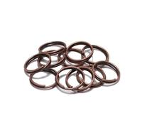 20-200Pcs/sac 4-25mm Anneaux de Saut Ouverts Double Boucles Anneaux Fendus Connecteurs pour la Fabrication de Bijoux Diy Résultats Accessoires Fournitures-Cuivre Rouge,16mm X 100pcs