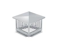20 * 20cm Chapeau de cheminée en acier inoxydable 304 | Pare-étincelles à maille fine, Protection contre la pluie et animaux couvercle de cheminée, hotte d'aération