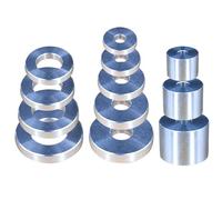 20 / 22mm M6 M8 M11 M12 bague rondelle plate Machine à laver arbre en métal bague ronde,10 pièces,20x10,2x5mm