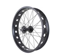 20" 24" 26" Vélos Électriques Roue Avant 4,0" Pneu 6 Boulons Frein À Disque, Type À Serrage par Boulons Jante en Alliage D'aluminium pour Vélo De Neige/Plage 36 Trous A/V(20")