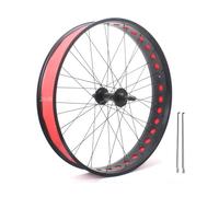 20/24/26" X 4,0" Roues Avant Et Arrière Fat Bike Alliage D'aluminium 6 Boulons Freins à Disque 135/195mm Rayons 36x14G pour vélos 7/8/9/10 Vitesses, Neige/Plage Vélo Roues(26IN-Rear Wheel)