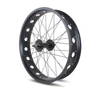 20/24/26"x4.0" Jeu De Roues Vélo Tire Fat Bike Neige/Plage Roues Avant Et Arrière 14G Rayons Frein Disque Blocage Rapide 135mm/195mm 36H Moyeu Arrière For Les Rotatives 6-10 Vitesses(Front,20")