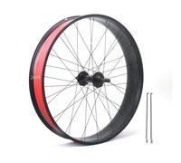 20/24/26in X 4.0" Roues De Vélo À Fat Bike Frein À Disque Roue Avant Et Arrière De Vélo De Neige/Plage 135/195mm Moyeux 36H pour Libre Rotative 7-10s Rayons 14G E-Bike(26in Rear)