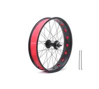 20/24/26in X 4.0" Roues De Vélo À Fat Bike Frein À Disque Roue Avant Et Arrière De Vélo De Neige/Plage 135/195mm Moyeux 36H pour Libre Rotative 7-10s Rayons 14G E-Bike(20in Ho Front)