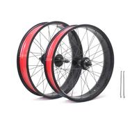 20/24/26in X 4.0" Roues De Vélo À Fat Bike Frein À Disque Roue Avant Et Arrière De Vélo De Neige/Plage 135/195mm Moyeux 36H pour Libre Rotative 7-10s Rayons 14G E-Bike(20in a Pair)