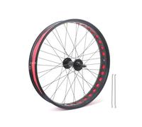 20/24/26in X 4.0" Roues De Vélo À Fat Bike Frein À Disque Roue Avant Et Arrière De Vélo De Neige/Plage 135/195mm Moyeux 36H pour Libre Rotative 7-10s Rayons 14G E-Bike(24in Ho Rear)