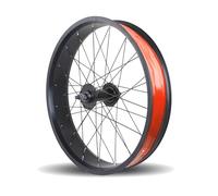 20/24/26x4.0 Jeu De Roues Avant Et Arrière pour Vélo Fat Snow Bike/Beach Bike Paire Roues 14G Rayons Frein Disque 195mm 36H pour Les Rotatives 7-10 Vitesses(Front,20'')