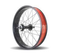 20/24/26x4.0 Jeu De Roues Avant Et Arrière pour Vélo Fat Snow Bike/Beach Bike Paire Roues 14G Rayons Frein Disque 195mm 36H pour Les Rotatives 7-10 Vitesses(Rear,20'')