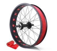 20/24/26x4.0'' Roue Avant/Arrière Fat Bike Frein À Disque Roues De Vélo De Neige/Beach Bike QR 135 Mm/195 Mm 36H Moyeu Rayons 14G Paire De Roues for 7 À 12 Vitesses(Rear,24")