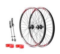 20/24'' Paire De Roues VTT Roues Avant/arrière Pliables BMX Jantes À Double Paroi en Alliage D'aluminium Frein À Disque QR 100/135mm 32H pour Cassette 7-11 Vitesses(20'')