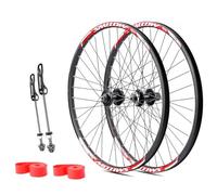 20/24'' Paire De Roues VTT Roues Avant/arrière Pliables BMX Jantes À Double Paroi en Alliage D'aluminium Frein À Disque QR 100/135mm 32H pour Cassette 7-11 Vitesses(24'')