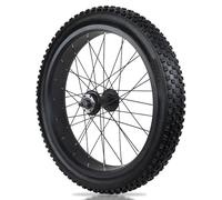 20/26'' Roue Arrière pour Fat Bike avec Pneu 4.0 Alliage D'aluminium Roues pour Vélo De Neige/Plage 36H Frein À Disque Moyeu 195mm pour Roue Libre Rotative 7-10 Vitesses(26in)