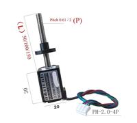 20/28MM Threaded Screw Shaft Step electronic starter Linear DC 12V-24V NEMA8 NEMA11 Screw electronic starter CZAOINCU(20MM Through motor,H51 2P 150L)