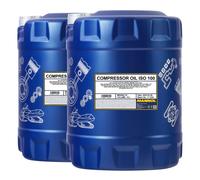 20 (2x10) Litre MANNOL Compresseur Oil Iso 100 - din 51506 Vbl , Vcl , Vdl