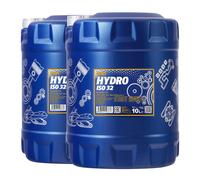 20 (2x10) Litre MANNOL Hydro Iso Hlp 32 Huile Hydraulique Vdma 24318, din