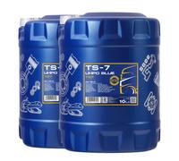 20 (2x10) Litre Mannol SAE 10W-40 TS-7 Uhpd Bleu Tracteurs / Camion Huile Moteur