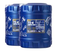 20 (2x10) Litres MANNOL SAE 10W-40 UHPD ECO TS-6 Huile De Tracteur/ Bus/ Camion