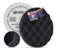 20,3 cm Noir gaufré Extra Fine Finition en Mousse Grip Pad Finale Buff Polish Wax - Hook & Loop
