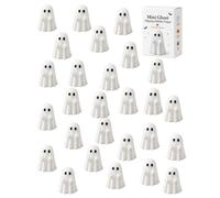 20/30/50/100 PCS Mini Ghost Flipping Middle Finger Statues Halloween Decor Funny Resin Miniatures Small Painted Ghost Collectible Figurine for Tiered Tray Party Favors Supports DIY Hand(30pcs)