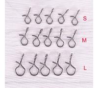 20/30/50 Pièces Pêche À La Mouche Snap Changement Rapide Pour Crochet Et Leurres S/M/L Couleur Noire