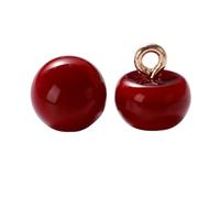20/30/50pcs Coloré Demi-Dôme Perle Boutons En Métal Tige Champignon Bouton for Vêtements Femme Décor Mini Couture BRICOLAGE Pour Robes(Red,50PCS)