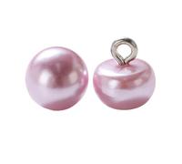 20/30/50pcs Coloré Demi-Dôme Perle Boutons En Métal Tige Champignon Bouton for Vêtements Femme Décor Mini Couture BRICOLAGE Pour Robes(Pink,50PCS)