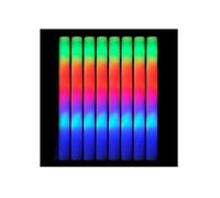 20/30 bâtons Lumineux en Mousse LED, Tubes de Cheerleading, Baguettes de Mariage, 3 Modes de clignotement, bâton stroboscopique Phosphorescent, Articles de fête(Colorful,20pcs)