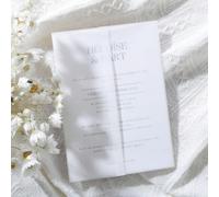 20/30 pièces Enveloppes de luxe en vélin pré-pliées, convient pour des invitations de 5x7 pouces - Enveloppes en vélin de 5x7 pouces - Papier d'emballage pour invitations de mariage de 115 g/m² - Tran